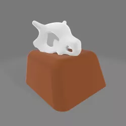 Cubone skull keycap