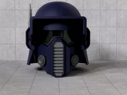 Custom Imperial Storm Commando Officer helmet for sixth scale figures