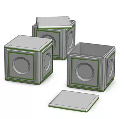 Custom Star Wars Clone Wars Crate for 1:18 scale 3.75 inch Figure Diorama