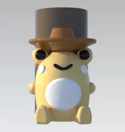 Cute Cowboy Frog Pen / Pencil / Toothbrush Holder / Stand