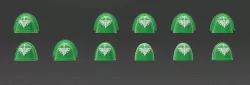 Dark Angel shoulder pads "Fummelfinger" edition