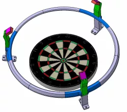 Dartboard LED Ring and Camera Mount