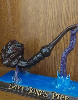 Davy Jones Pipe Pirates of the Caribbean with Kraken holder
