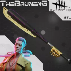 Dead by Daylight Trickster cosplay Bat weapon 3D print model