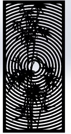 decorative 3d door panel wall art screen pattern