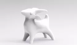 decorative alebrije goat model