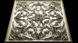 Decorative Ceiling Baroque Style Panel for CNC router
