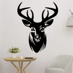 Deer Head 2D Wall Art Decoration