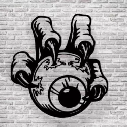 Demon claw with eyeball : Halloween