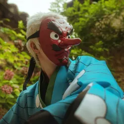 Demon Slayer Mask - Kimetsu No Yaiba Urokodaki Cosplay