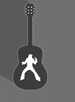 elvis presley guitar led lamp
