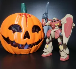 Fake mafty pumpkin helmet 3D print model