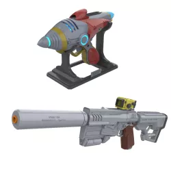 Fallout Weapons Bundle - 2 Printable models - STL - Personal Use