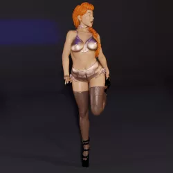Felicity - Pinup 1 Classy Underwear (inc. nude version)