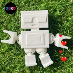 Flexi cool robot (Print in place).