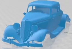 Ford Coupe 1934 Printable Body Car