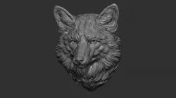 Fox head gloomy