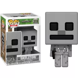 Funko pop of a skeleton from minecraft