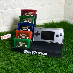 GAMEBOY MICRO STAND WITH 5X GAME CARTRIDGES HOLDER