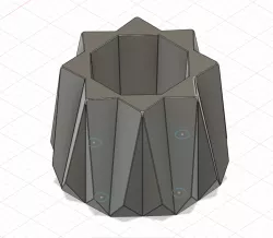 geometric isla square composite silicone and printed mold pot maker