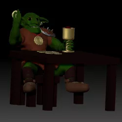 Goblin Kingpin - Fantasy Tabletop Character