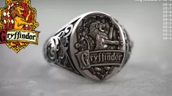 Gryffindor Crest Harry Potter Gents Ring