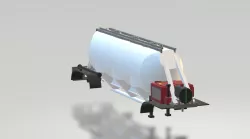 H0 scale cement transport trailer