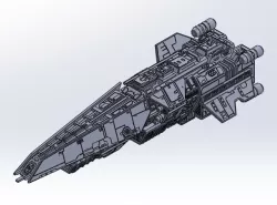 Halberd Class Destroyer (1:3000) in the Halo