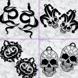 Halloween Earrings bundle Halloween jewelry pack of 4 Earring styles