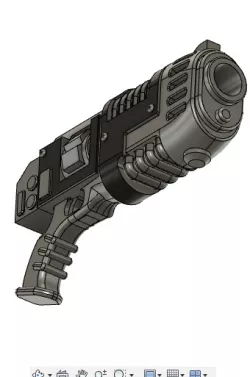 High-Energy Hand Gun For Space Infantry