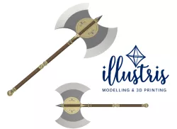 IKE Urvan Axe STL FILES [Fire Emblem: Path of Radiance]