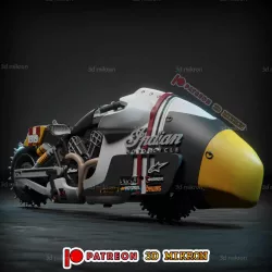 Indian Bobber Drag Custom Version 2