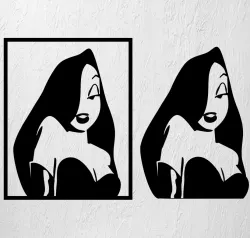 JESSICA RABIT STICKER 2D WALL ART
