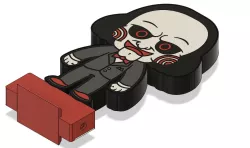 JIGSAW DOLL HOLLOWEEN DESKTOP LAMP MULTIMATERIAL