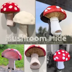 Jumping Spider Mushroom Hide Enclosure **COMMERCIAL VERSION**
