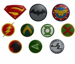 Justice League - DC Multiverse Stand Bases Set