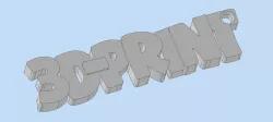Key ring 3d print