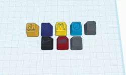 Keycaps maistream logos