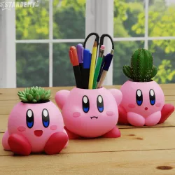 Kirby Planters Pen Holder Cute Decor Geek Game