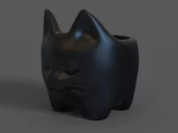 Kitten model for flowerpots