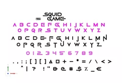 Letters and Numbers SQUID GAME | Logo