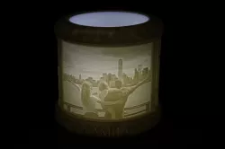 Lithophone Vase with light