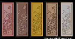 Lotus pattern relief design for CNC router
