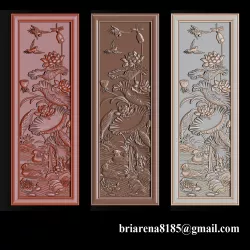 Lotus pattern relief design for CNC router