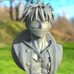 LUFFY BUST - 3D PRINTABLE FIGURE