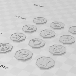 MAGIC THE GATHERING KEYWORD ABILITY COUNTERS - STL FILE