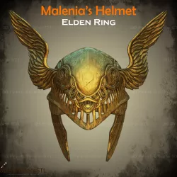 Malenia Helmet From Elden Ring - Fan Art 3D print model