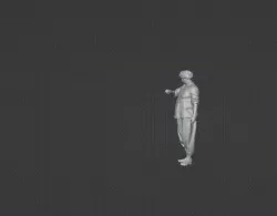 man looking at the clock