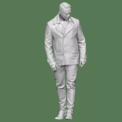 MAN WITH SUIT FOR DIORAMA PEOPLE CHARACTER