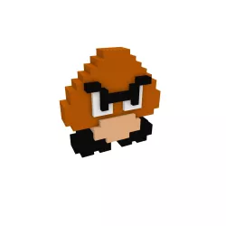 MARIO GOOMBA PIXELART 3D